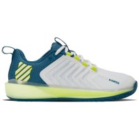 Sneakers Kswiss Ultrashot 3 Bianco Blu Giallo Fluor  Offerta + Economico