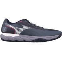 Mizuno Wave Enforce Court Clay Grigio Bianco Blu Sneakers