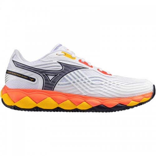 Mizuno Wave Enforce Tour 2 Sneakers Bianco Blu Corallo Argilla