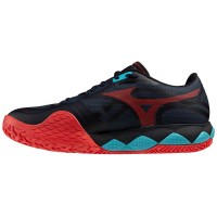 Sneakers Mizuno Wave Enforce Tour 2 Padel Nero Blu Rosso  Offerta + Economico