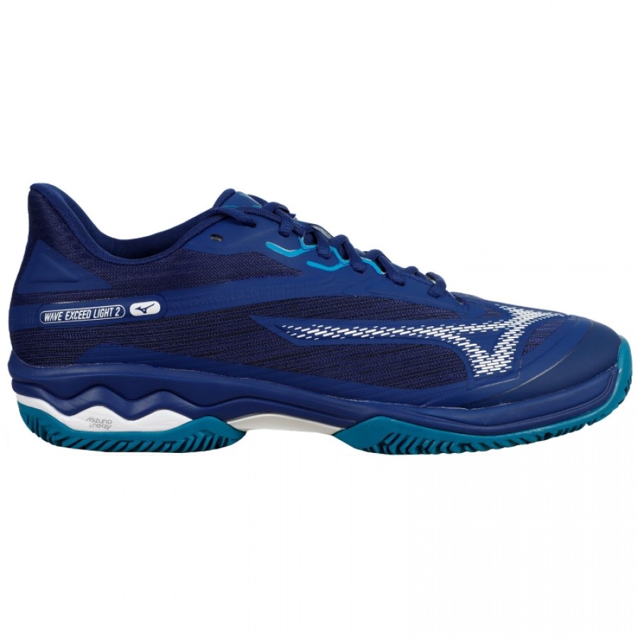 Mizuno Wave Exceed Light 2 Sneakers Blu Scuro Bianco Argilla  Offerta + Economico
