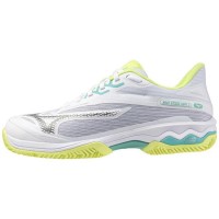 Sneakers Mizuno Wave Exceed Light 2 Clay Bianco Nero Lime Donna
