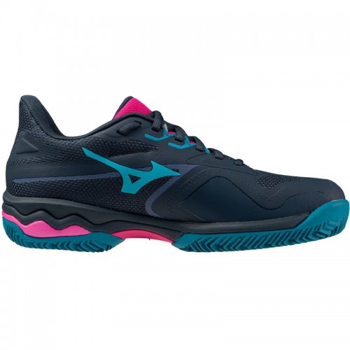 Sneakers Mizuno Wave Exceed Light 2 Padel Blu Navy Fucsia Donna