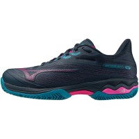 Sneakers Mizuno Wave Exceed Light 2 Padel Blu Navy Fucsia Donna  Offerta + Economico