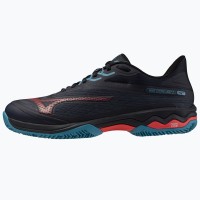 Sneakers Mizuno Wave Exceed Light Light 2 Padel Nero Blu Rosso  Offerta + Economico