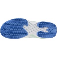 Sneakers Mizuno Wave Exceed Tour 6 Bianco Blu Donna - TERRA BATTUTA  Offerta + Economico