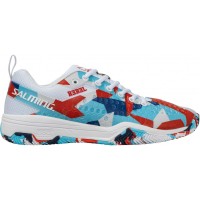 Salming Rebel Camo Bianca Rosso Blu Scarpe  Offerta + Economico