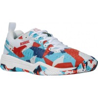 Salming Rebel Camo Bianca Rosso Blu Scarpe  Offerta + Economico