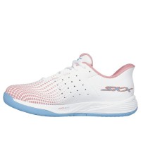 Skechers Viper Court Reload Scarpe da donna rosa bianche