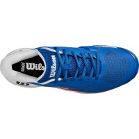Wilson Rush Pro Ace Clay Blu Bianco Rosso Sneakers  Offerta + Economico