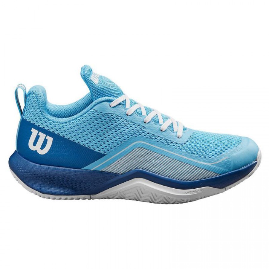 Scarpe Wilson Rush Pro Lite Royal Blue Sky Bianco Donna  Offerta + Economico